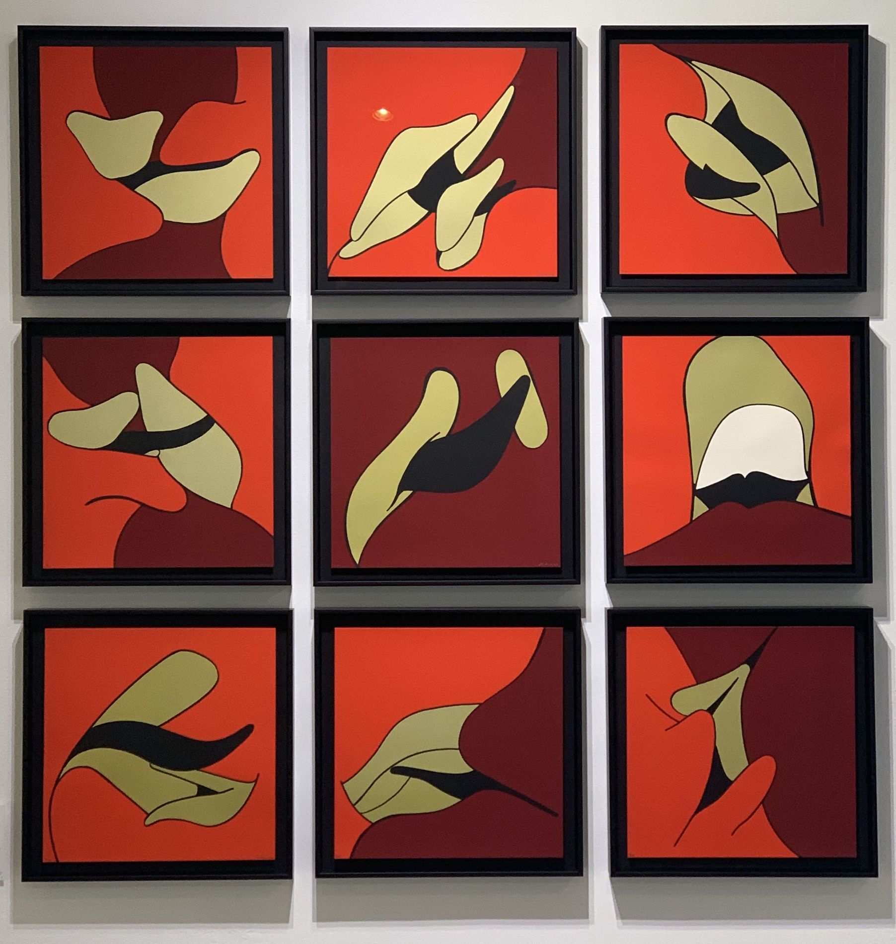 nine diagrams of a kiss